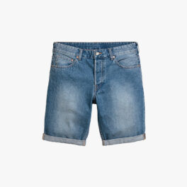 Washed Denim Shorts