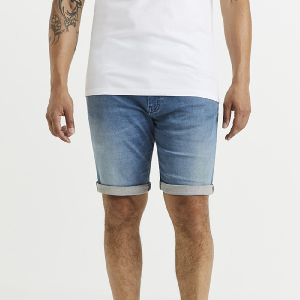 Washed Denim Shorts - Image 3