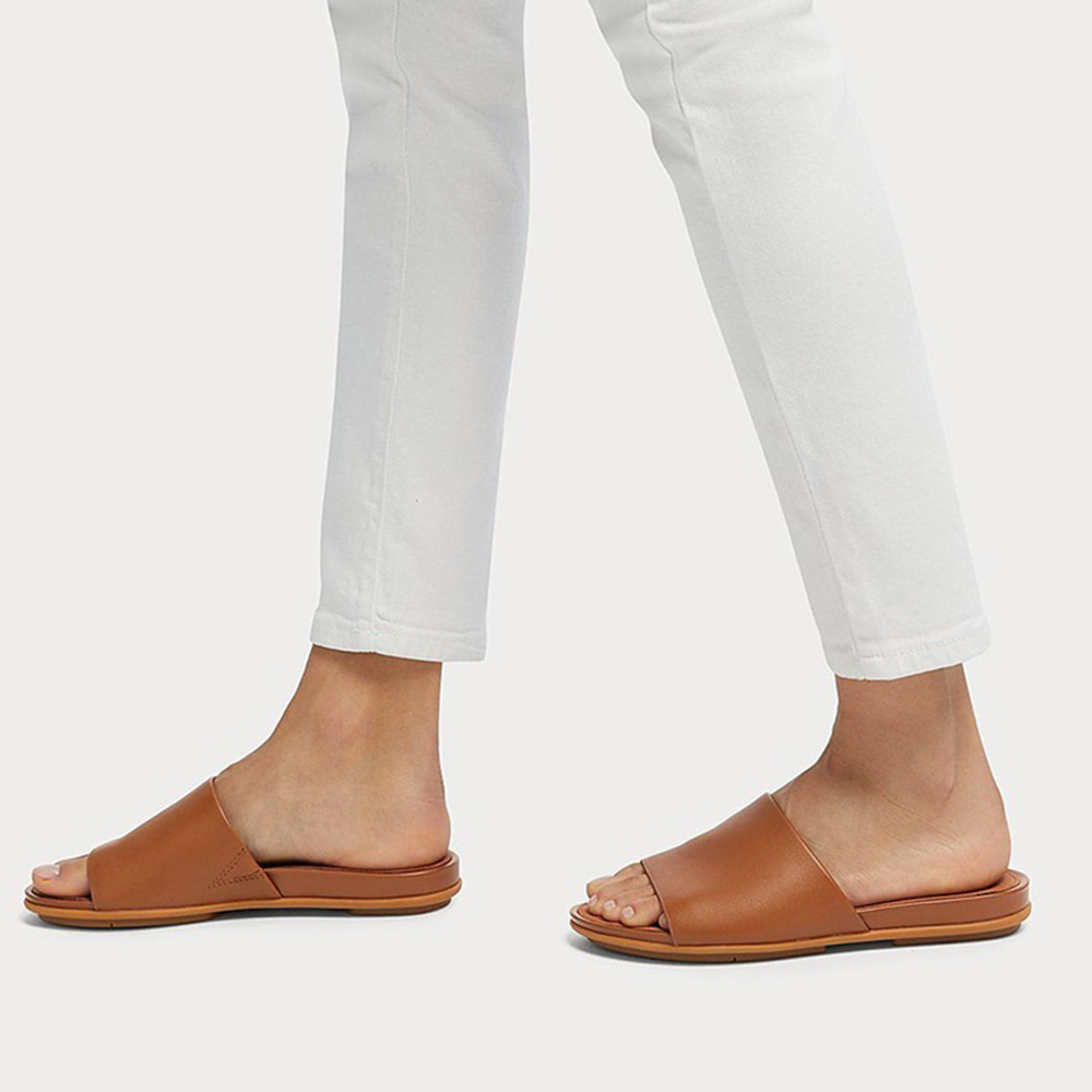 Solid Brown Sandals - Image 3